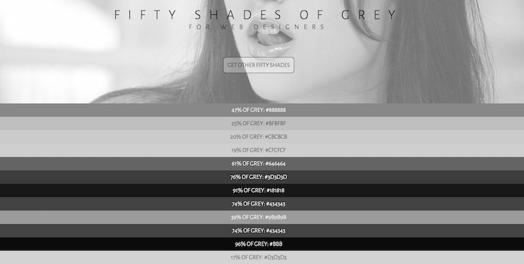 Fifty Shades Of Grey For Web Designers